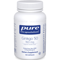 Ginkgo 50 160 mg 120 vegcaps by Pure Encapsulations