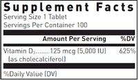 Vitamin D 5,000 IU 100 tabs by Douglas Laboratories