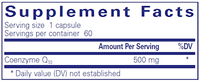 CoQ10 500 mg 60 vegcaps by Pure Encapsulations