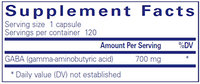 GABA 120 vcaps by Pure Encapsulations
