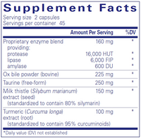 Digestion GB 180 caps by Pure Encapsulations