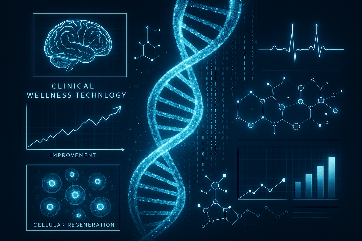Clinical Wellness Technology with Dark Background