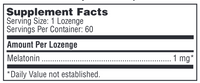 Melatonin Lozenge (1 mg) by Klaire Labs/SFI Health