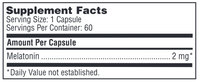 Melatonin-SR (2 mg) by Klaire Labs/SFI Health