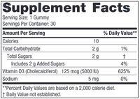 Vitamin D3 5000 30 Gummies by Nordic Naturals