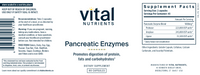 Pancreatic Enzymes 1000 mg 90 caps by Vital Nutrients
