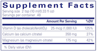Cal/Mag/D liquid 480 ml by Pure Encapsulations