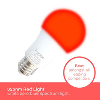Red Sleep Light Bulb by Hooga Health