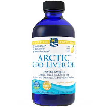 Arctic Cod Liver Oil Lemon 8 oz by Nordic Naturals