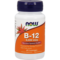 B-12 5000 mcg 60 loz by NOW
