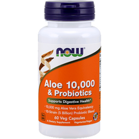 Aloe 10,000 & Probiotics 60 vegcaps by NOW