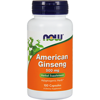 American Ginseng 500 mg 100 caps by NOW