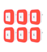 Red Plug-in Night Lights (6pk) by Hooga Health